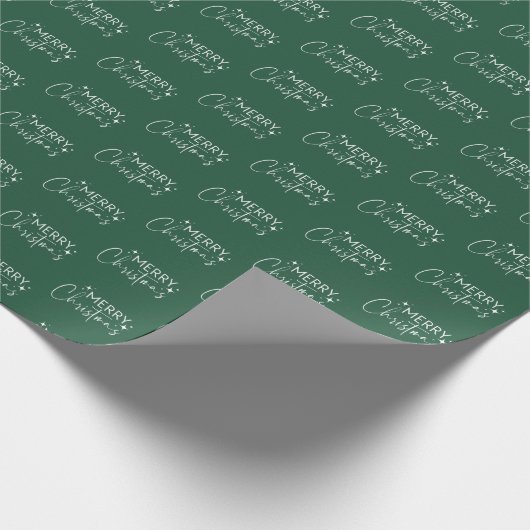 Groen prettig kerstpapier cadeaupapier (Hoek)