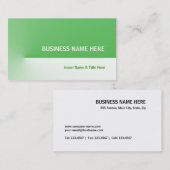 Groen Pro Visitekaartje (Voorkant / Achterkant)