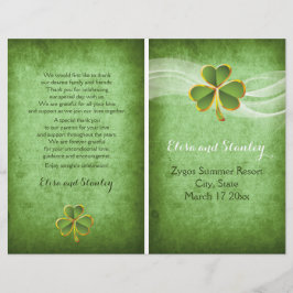 Groen programma voor Ierse klaver en veil bruiloft