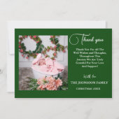 Groen Proost op nieuwe avonturen Kerstmis geboorte Aankondiging (Achterkant)