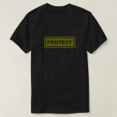Groen protestbord t-shirt (Design voorkant)