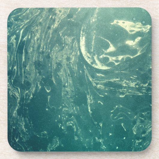 Groen Psychedelic Paper Bier Onderzetter (Voorkant)