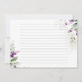 Groen Purper Sering Groot Recept Kaart (Achterkant)