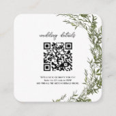 Groen QR-code Foto RSVP Bijlage Uitnodiging (Voorkant)