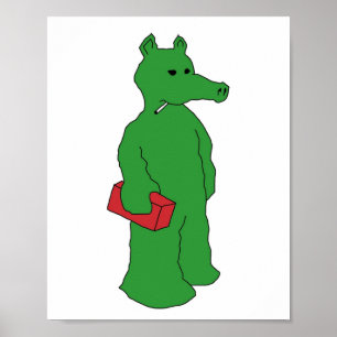 groen quasimoto poster
