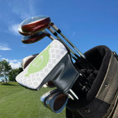 Groen Quatrefoil Aangepast Golfhoofd Hoesje Golfheadcover
