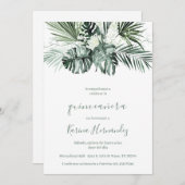 Groen quinceanera uitnodiging in het Spaans (Voorkant / Achterkant)