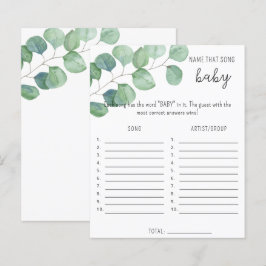Groen - Raad die song baby shower spel