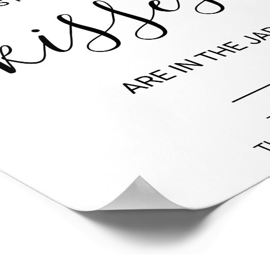 Groen raad hoeveel Vrijgezellenfeest Kisses Po Poster (Hoek)