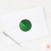 groen radarpatroon ronde sticker (Envelop)