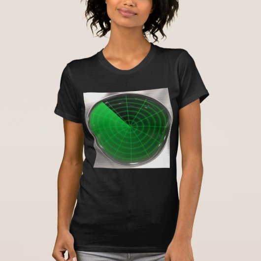 groen radarpatroon t-shirt (Voorkant)