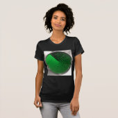 groen radarpatroon t-shirt (Voorkant volledig)