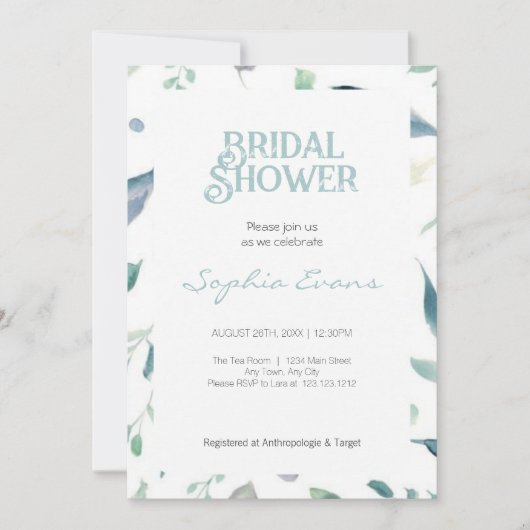  groen rand wit Vrijgezellenfeest Kaart (Voorkant)