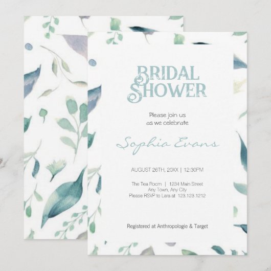  groen rand wit Vrijgezellenfeest Kaart (Voorkant / Achterkant)