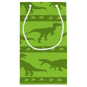 Groen Raptorpatroon Klein Cadeauzakje (Achterkant)