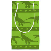 Groen Raptorpatroon Klein Cadeauzakje (Voorkant)