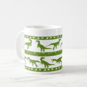 Groen Raptorpatroon Koffiemok (Voorkant links)