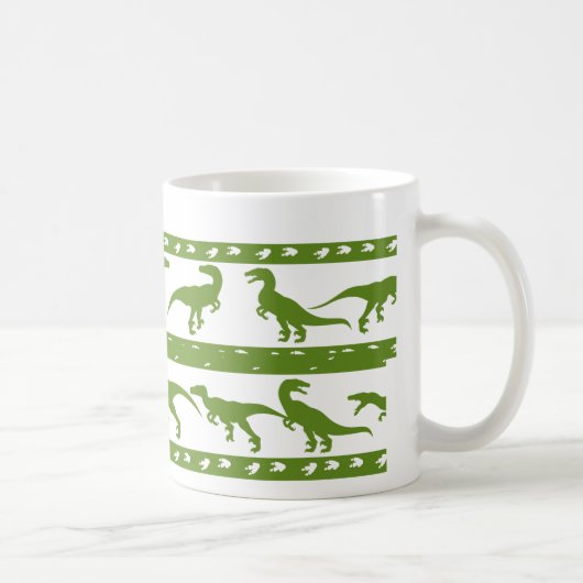 Groen Raptorpatroon Koffiemok (Rechts)