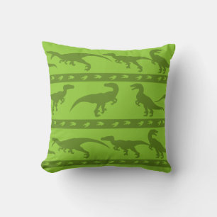 Groen Raptorpatroon Kussen
