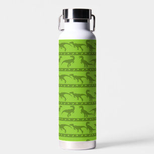 Groen Raptorpatroon Waterfles