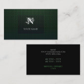 Groen raster visitekaartje (Voorkant / Achterkant)