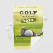 Groen Realistisch Golftoernooi Golfhanddoek (Insitu)