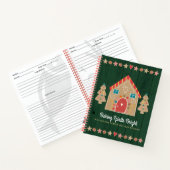 Groen Recept Kookboek Gingerbread Rustiek Hout Sch Notitieboek (Binnen)