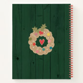 Groen Recept Kookboek Gingerbread Rustiek Hout Sch Notitieboek (Achterkant)