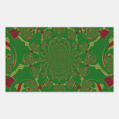  Groen Rechthoekige Sticker (Voorkant)