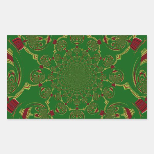  Groen Rechthoekige Sticker (Voorkant)