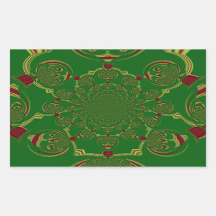  Groen Rechthoekige Sticker