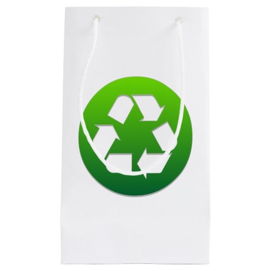 Groen Recyclen bord Klein Cadeauzakje (Voorkant)