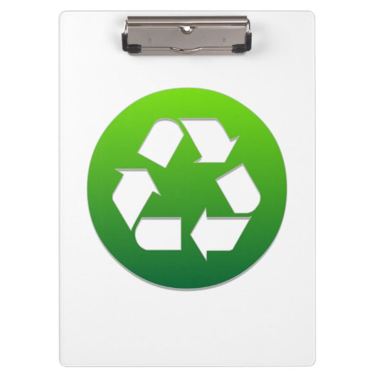 Groen Recyclen bord Klembord (Voorkant)