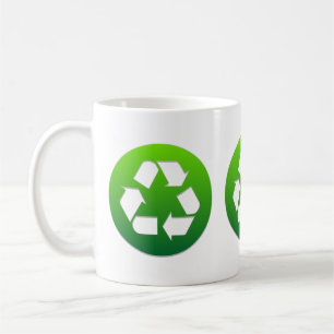 Groen Recyclen bord Koffiemok