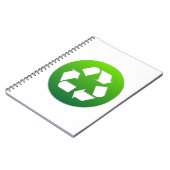 Groen Recyclen bord Notitieboek (Linkerzijde)