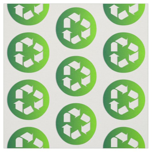 Groen Recyclen bord Stof (Swatch)