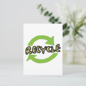 Groen Recyclen Briefkaart (Staand voorkant)