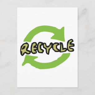 Groen Recyclen Briefkaart