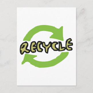Groen Recyclen Briefkaart