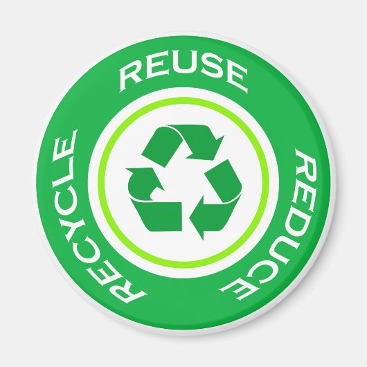 Groen recyclen - Magneet (Voorkant)