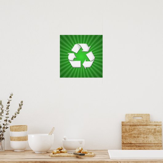 Groen Recyclen Poster 001 (Keuken)