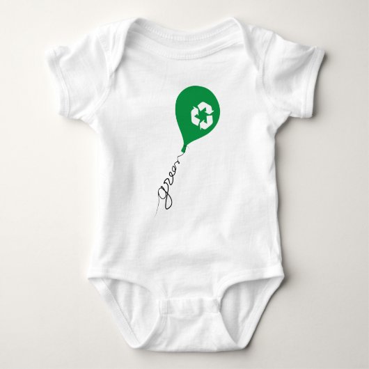 Groen Recyclen Romper (Voorkant)