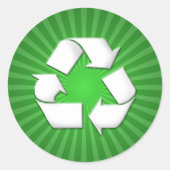 Groen Recyclen Stickers 001 (Voorkant)