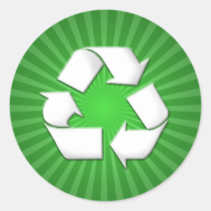 Groen Recyclen Stickers 001
