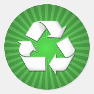Groen Recyclen Stickers 001