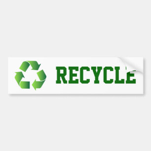 Groen Recyclen symbool Bumpersticker