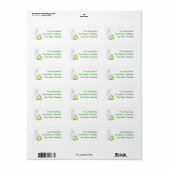 Groen Recyclen symbool en Man Etiket (Full Sheet)