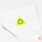Groen Recyclen symbool Sticker (Envelop)