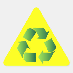 Groen Recyclen symbool Sticker