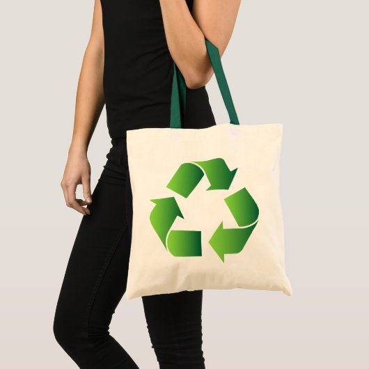 Groen Recyclen symbool Tote Bag (Voorkant (product))